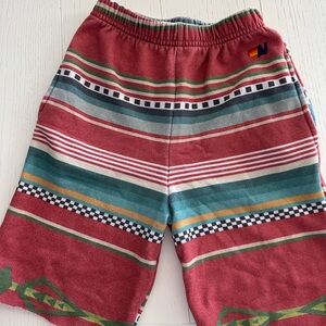 Aviator Nation Striped Tulum Kids Shorts